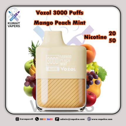 Vozol Mango Peach Mint 3000 Puffs