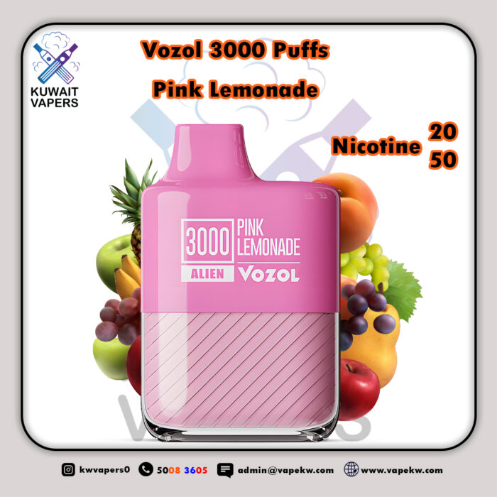 Vozol Pink Lemonade 3000 Puffs