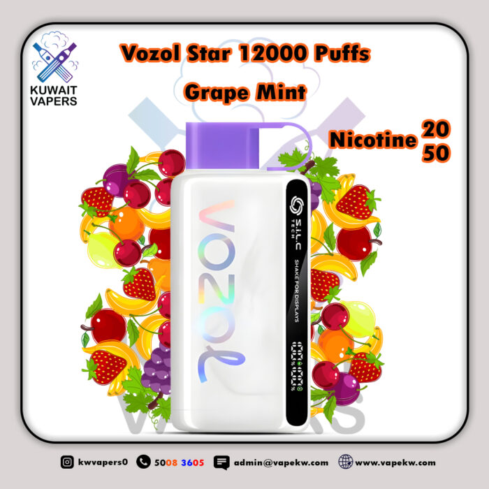 Vozol Star Grape Mint 12000 Puffs