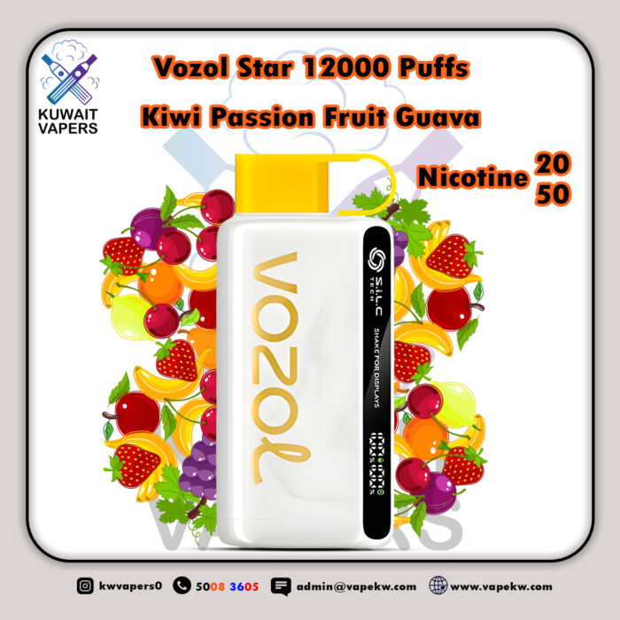 Vozol Star Kiwi Passion Fruit Guava 12000 Puffs