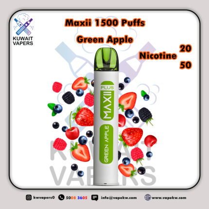 Maxii Green Apple 1500 Puffs