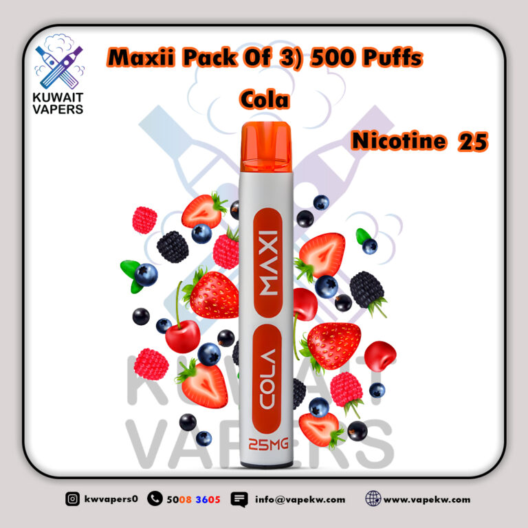 Maxii Pack Of 3 Cola 500 Puffs