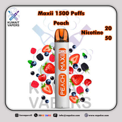 Maxii Peach 1500 Puffs