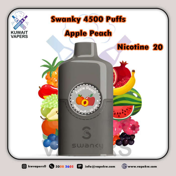 Swanky Apple Peach 4500 Puffs