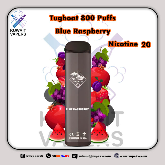 Tugboat Blue Raspberry 800 Puffs