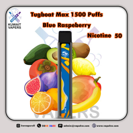 Tugboat Max Blue Raspberry 1500 Puffs