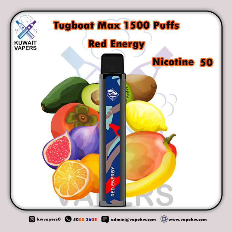 Tugboat Max Red Energy 1500 Puffs