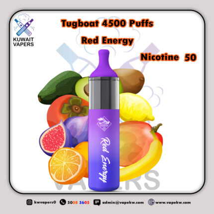 Tugboat Red Energy 4500 Puffs