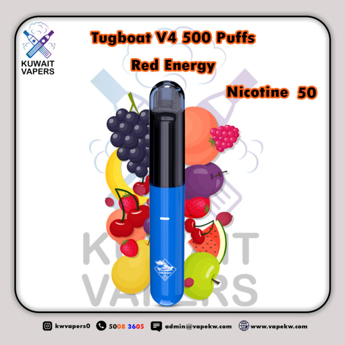 Tugboat V4 Red Energy 500 Puffs