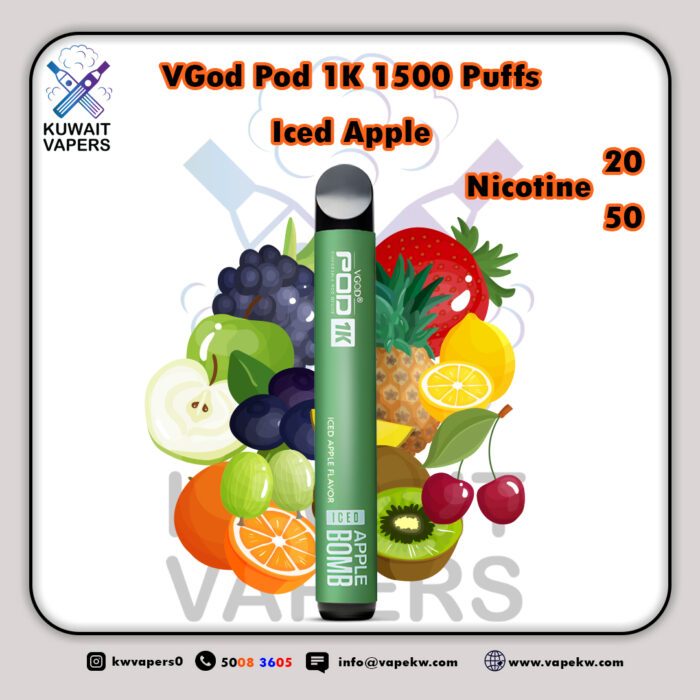 VGod Pod 1K Iced Apple 1500 Puffs