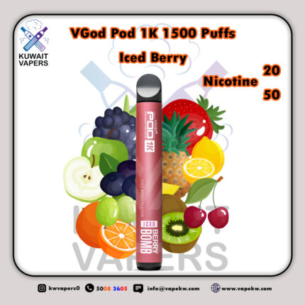 VGod Pod 1K Iced Berry 1500 Puffs