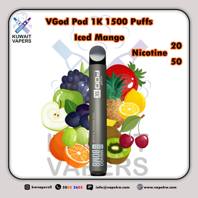 VGod Pod 1K Iced Mango 1500 Puffs