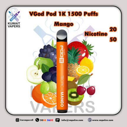 VGod Pod 1K Mango 1500 Puffs