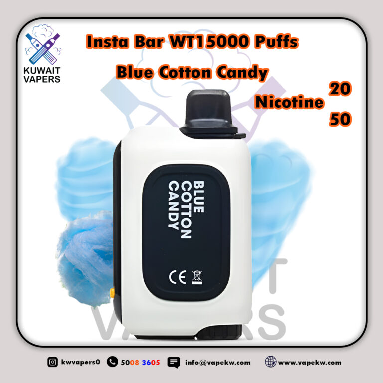 insta Bar Blue Cotton Candy WT15000 Puffs