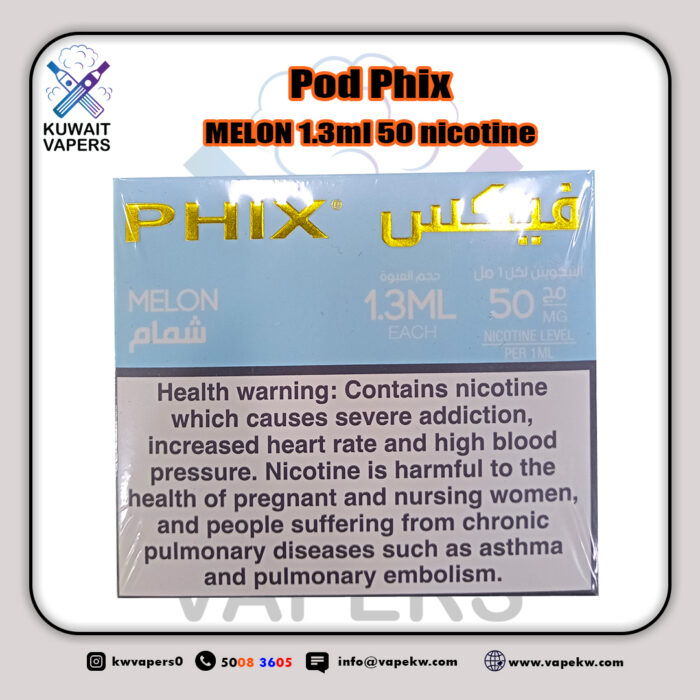 Pod Phix Melon ice 1.3ml 50 nicotine