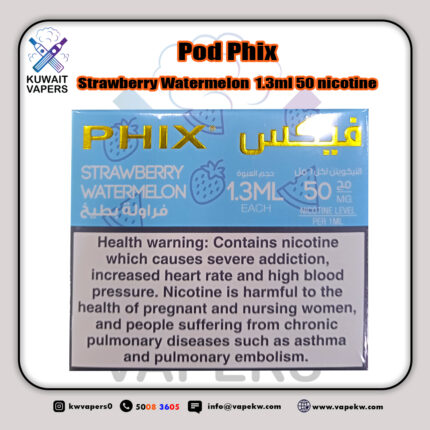 Pod Phix Strawberry Watermelon ice 1.3ml 50 nicotine