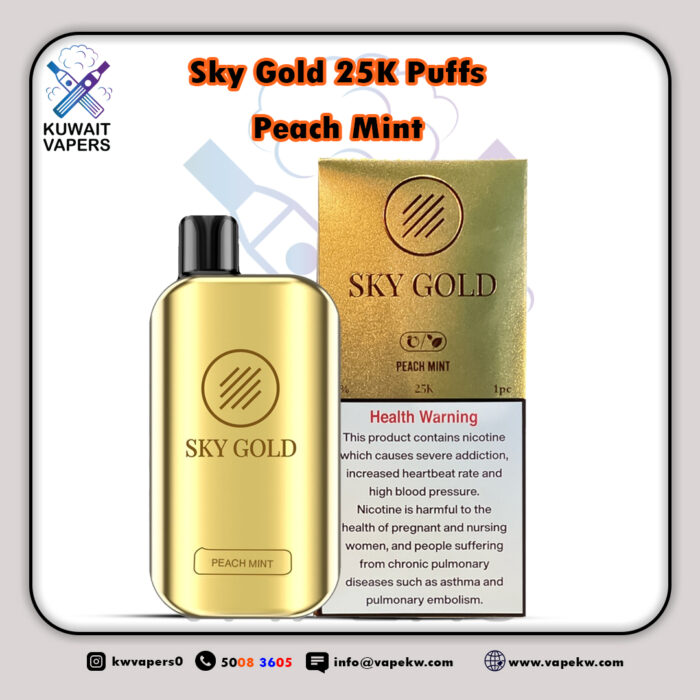 Sky Gold Peach Mint 25K puffs