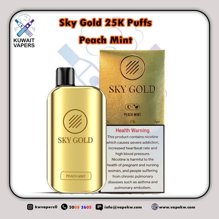 Sky Gold Peach Mint 25K puffs