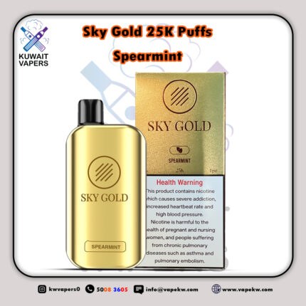 Sky Gold Spearmint 25K puffs