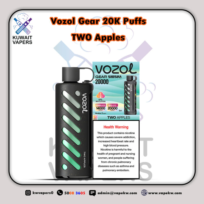 Vozol Gear Shisha TWO Apples 20K Puffs