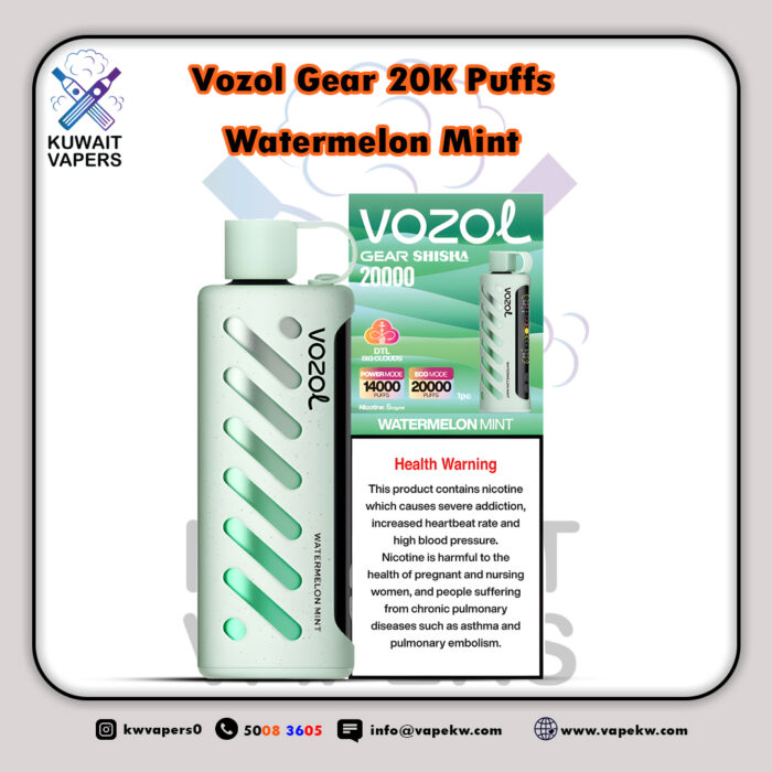 Vozol Gear Shisha Watermelon Mint 20K Puffs