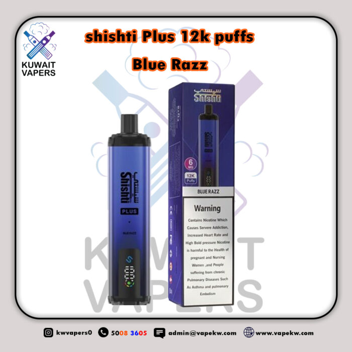 shishti Plus Blue Razz 12k puffs