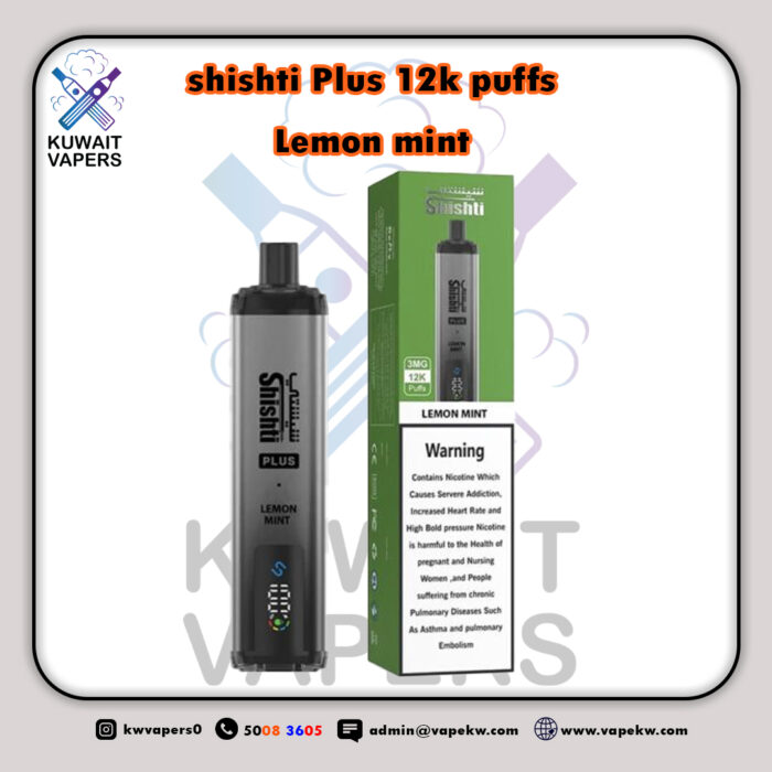 shishti Plus Lemon mint 12k puffs