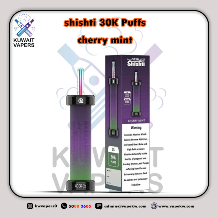 shishti cherry mint 30k puffs