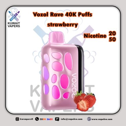 Vozol Rave strawberry 40K Puffs