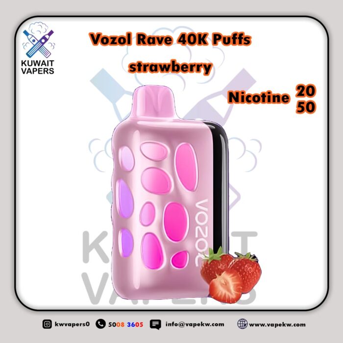 Vozol Rave strawberry 40K Puffs