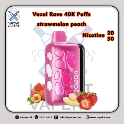 Vozol Rave strawmelon peach 40K Puffs